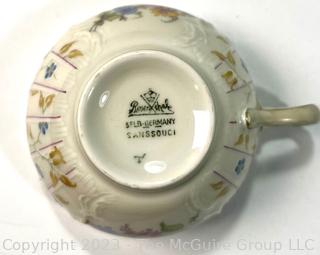 Collection of Porcelain Tea Cups and Saucers with Marks    