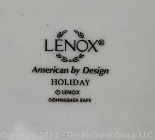 Four (4) Lenox Porcelain Christmas Holiday Serving Pieces