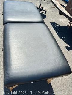 Oakworks Portable Massage Table with Stool. 72" long, 28" wide, 25" height.