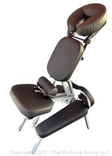 Custom Craftworks Solutions Melody Portable Massage Chair in Black with Carrying Case