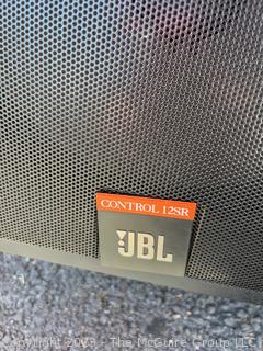 Set of Two (2) JBL Control 12SR Speaker System with Stands and Cables