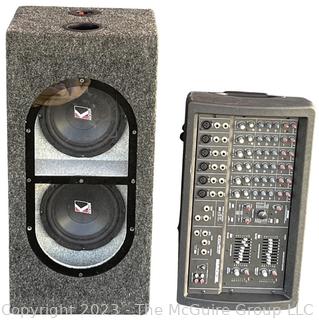 MACKIE 406M FR Series 2 x 250 Watts Amplifier + KICKER sub-woofers