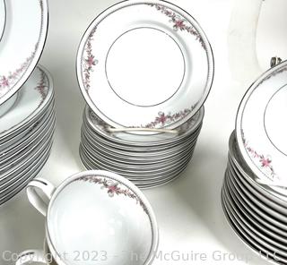 Set of Porcelain Serving Ware by Mikasa in Kensington Pattern