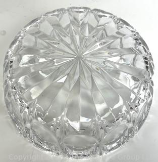 Two (2) Clear Crystal Glass Serving Bowls