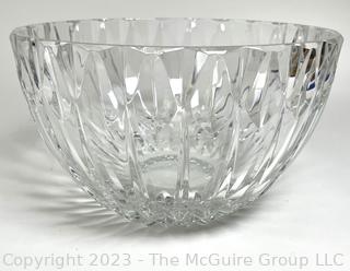 Clear Crystal Serving Bowl. 5 1/2" x 9" diameter