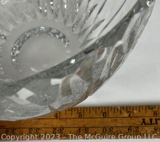 Clear Crystal Serving Bowl. 5 1/2" x 9" diameter