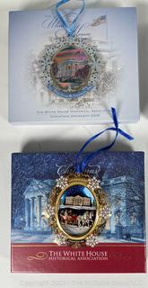 Group of White House Christmas Ornaments