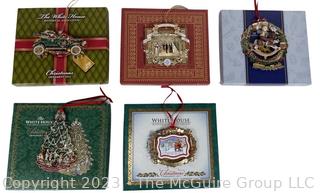 Group of White House Christmas Ornaments