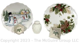 Christmas Holiday Serving Ware Including Lenox