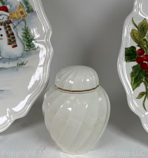 Christmas Holiday Serving Ware Including Lenox