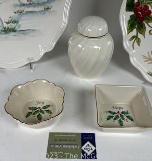 Christmas Holiday Serving Ware Including Lenox