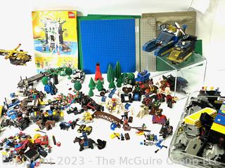 Large Collection of Vintage Legos Including Castle, Vehicles, Legoland, Figures and More. 