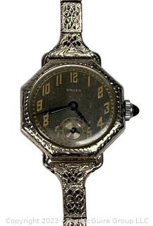 Art Deco Gruen Women's Wrist Watch.  Clasp broken