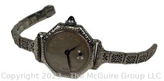 Art Deco Gruen Women's Wrist Watch.  Clasp broken