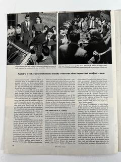 Ephemera: Magazine Article on the Smith College Girl -Undeniable and Unmistakable ~ 1960's