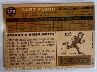 Baseball Cards of Curt Flood