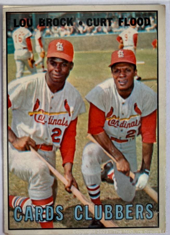 At Auction: Vintage Lou Brock baseball card