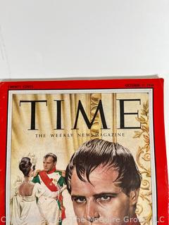 Two (2) Time Magazines Dated 1954 and 1941. Four tickets from Red Sox vs. Reds in March 2002.  Baseball card of Lou Stringer.