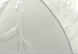 Frosted Glass Plates and Serving Platters  