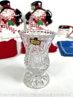 Group of Christmas Holiday Decorative Items