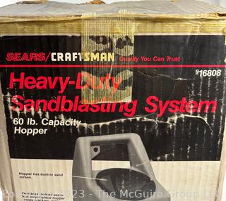 Sears Craftsman Heavy Duty Sandblasting System Model 916808 in Box