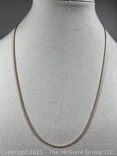 14kt Yellow Gold Chain.  5.4 grams