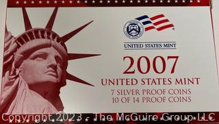 2007 United States Mint Silver Proof Sets 