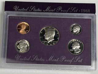 (2) United States Proof Sets 1970, 1983. United States Proof Set (2) 1986. United States Mint Proof Set 1988