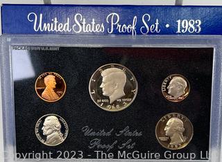 (2) United States Proof Sets 1970, 1983. United States Proof Set (2) 1986. United States Mint Proof Set 1988