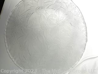 Frosted Glass Plates and Serving Platters  