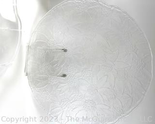 Frosted Glass Plates and Serving Platters  