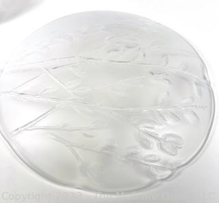 Frosted Glass Plates and Serving Platters  