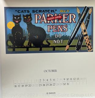 Parker Pen Promotional Calendar 1995 by Anon in Mailing Folder. 23" tall 