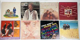 Eight (8) Vinyl Record Albums: Includes: The Dave Clark Five; Bobby Vinton; Tommy James; Chuck Berry; The Vogues; The Lettermen; George Jones and America.