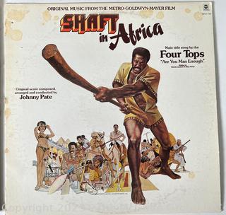 Five (5) Vinyl Record Albums: Includes Shanana; Sound Track for American Graffitti, Shaft in Africa, & Woodstock 