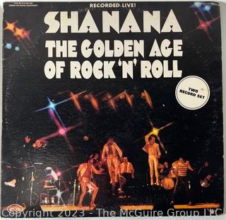 Five (5) Vinyl Record Albums: Includes Shanana; Sound Track for American Graffitti, Shaft in Africa, & Woodstock 