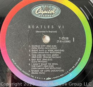 Vinyl Record Album: The Beatles, "Beatles VI", Capitol Records 1965. No Album Cover.