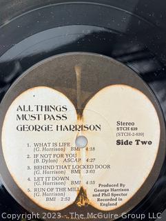 Vinyl Record Album: George Harrison, Triple Album "All Things Must Pass", Apple Records 1970. Poster insert included