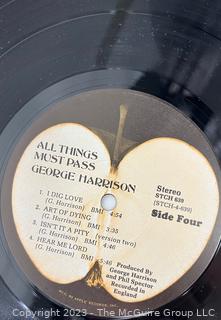 Vinyl Record Album: George Harrison, Triple Album "All Things Must Pass", Apple Records 1970. Poster insert included