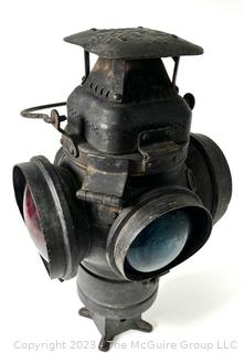 Adlake Non Sweating Railroad Signal Lamp Lantern, #1270, Great Britain. 