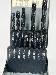 Group of Tools Including Drill Bits; Hole-saw; Metal notchers, Clamps and Wire Cutters