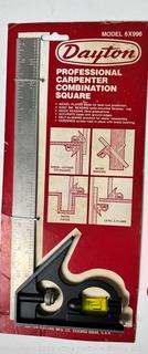 Selection of hand tools: Square; Tin Snips; Wire cutters; Impact tool and Craftsman Wrench Set (12p)