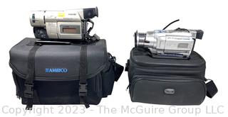 Two (2) Camcorders with cases: (1) Sony CCD-TRV87 Handycam Vision Hi8 XR 360x Digital Zoom Camcorder. (1) Sony Video Camera Recorder CCD-TRV87 Hi8.