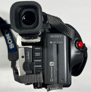 Two (2) Camcorders with cases: (1) Sony CCD-TRV87 Handycam Vision Hi8 XR 360x Digital Zoom Camcorder. (1) Sony Video Camera Recorder CCD-TRV87 Hi8.