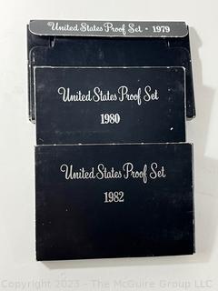 United States Mint Proof Sets 1979, 1980 & 1982