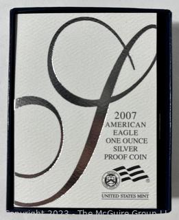 U.S. Mint 2007 American Eagle One Ounce Silver Proof Coin