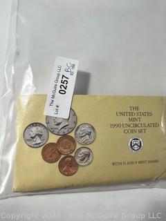 United States Mint Uncirculated Coins Sets: (2)1990, 1984 and 1987. D and P Mint Marks 