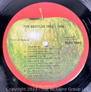 Vinyl Record Album: The Beatles, Double Album, "The Beatles 1962-1966" (Red Album), Apple Records 1973.