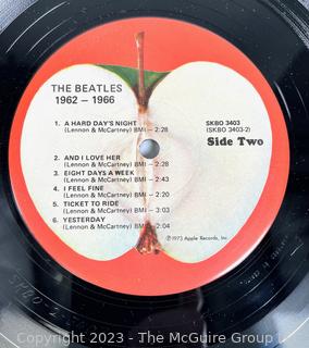 Vinyl Record Album: The Beatles, Double Album, "The Beatles 1962-1966" (Red Album), Apple Records 1973.