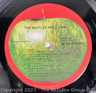 Vinyl Record Album: The Beatles, Double Album, "The Beatles 1962-1966" (Red Album), Apple Records 1973.